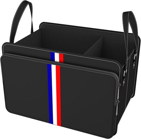 Homeve Trunk Organizer for Car, Waterproof Collapsible 3 Compartments Car Organizer, Foldable Storage for Car Accessories, Tools, Sundries for Women Men, Tote Bag (Black, Standard) in Saudi Arabia