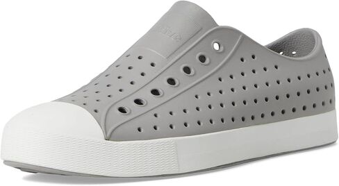 أحذية Native Shoes Jefferson الرياضية للرجال والنساء - جزء علوي من مادة EVA خفيف الوزن، مسامي، ومريح Jiffy Black/Samba Pink للرجال 10، للنساء 12 متوسط in Saudi Arabia