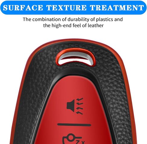 for Chevy Key Fob Cover, 5 Button Key Case for Chevrolet Equinox Malibu Trailblazer Traverse Volt Bolt, Red in Saudi Arabia