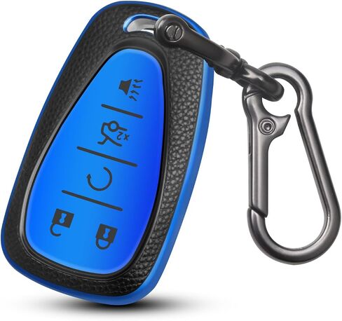 for Chevy Key Fob Cover, 5 Button Key Case for Chevrolet Equinox Malibu Trailblazer Traverse Volt Bolt, Red in Saudi Arabia