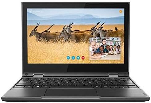 Lenovo 300e Windows 2nd Gen 81M90061US 11.6" Touchscreen 2 in 1 Notebook - HD - 1366 x 768 - Intel Celeron N4120 Quad-core (4 Core) 1.10 GHz - 4 GB RAM - 64 GB Flash Memory - Black in Saudi Arabia