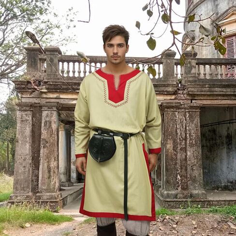 Men's Renaissance Costume | Viking Outfit for Men -Authentic Period Style, Perfect for Festivals, LARP, and Cosplay in Saudi Arabia