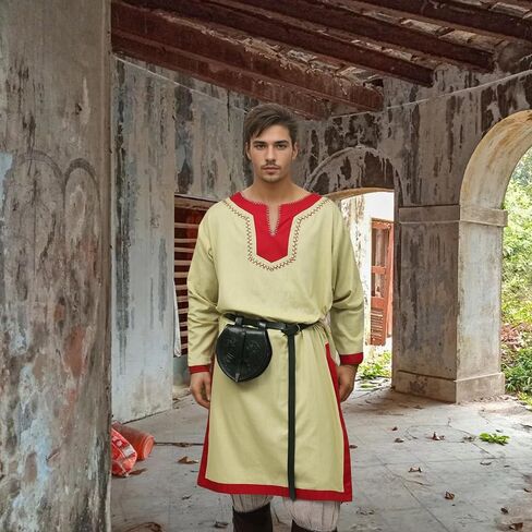 Men's Renaissance Costume | Viking Outfit for Men -Authentic Period Style, Perfect for Festivals, LARP, and Cosplay in Saudi Arabia