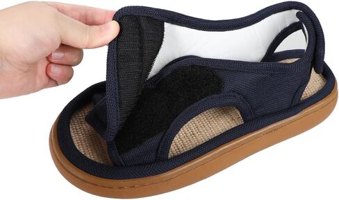 ITODA Extra Wide Diabetic Foot Shoes Swollen Men's Sandals Edema Adjustable Open Toe Diabetic Slippers for Swollen Feet Arthritis Elderly Swelling Neuropathy Lymphedema Surgery Recovery Footwear in Saudi Arabia