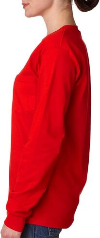 Gildan Ultra Cotton 6 oz. Long-Sleeve Pocket T-Shirt (G241) WHITE in Kuwait