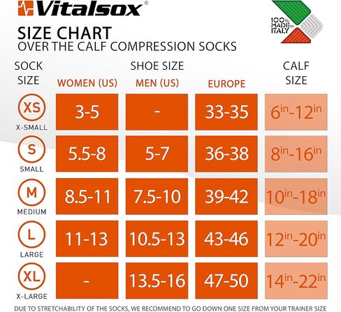 Vitalsox إيطاليا، زوج جوارب ضغط متدرج حاصلة على براءة اختراع VT1211 فضي in Saudi Arabia