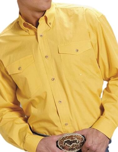 Roper Men's Solid Amarillo Collection Long Sleeve Western Shirt in Kuwait