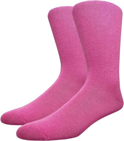 Couver Men's Classic Cotton Solid Plain Crew Dress Socks in Saudi Arabia