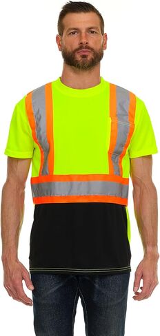 North 15 Hi Vis T-Shirt - Safety Shirt, ASNI Class 3 Reflective Safety Long Sleeve T-Shirt in Saudi Arabia