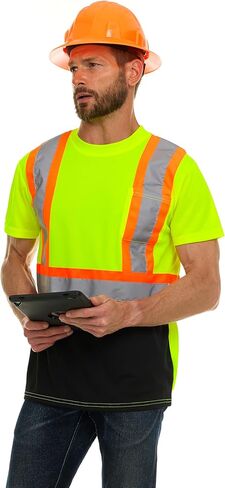 North 15 Hi Vis T-Shirt - Safety Shirt, ASNI Class 3 Reflective Safety Long Sleeve T-Shirt in Saudi Arabia