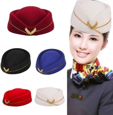 Homesogood Air Hostesses Hat Costume Props Party Hats Assume Association Associor in Kuwait