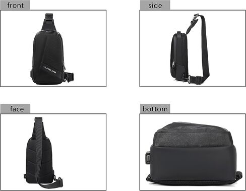 FSD.WG Crossbody Bag Men Chest Bag Sling Backpack Travel Bag Waterproof Durable Purse Large Capacity Wallet in Saudi Arabia