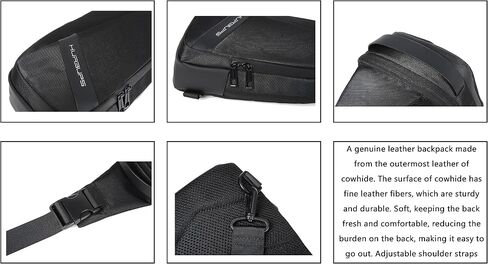 FSD.WG Crossbody Bag Men Chest Bag Sling Backpack Travel Bag Waterproof Durable Purse Large Capacity Wallet in Saudi Arabia