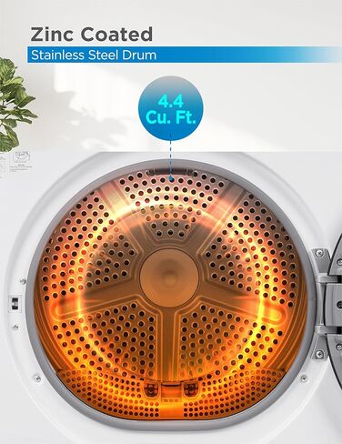 BLACK+DECKER BDFH44M Heat Pump, 4.4 Cu. Ft. Electric Clothes Ventless Dryer, White in Kuwait