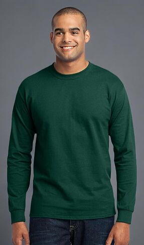 Port & Company Tall Long Sleeve 50/50 Cotton/Poly T-Shirt. PC55LST in Kuwait