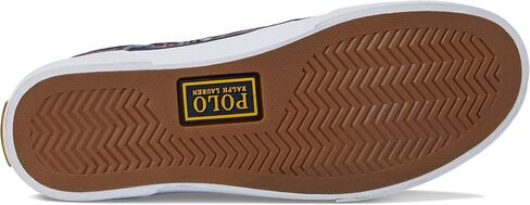 POLO RALPH LAUREN Faxon X Low-Top Canvas Sneaker White/Newport Navy 8 D (M) in Saudi Arabia