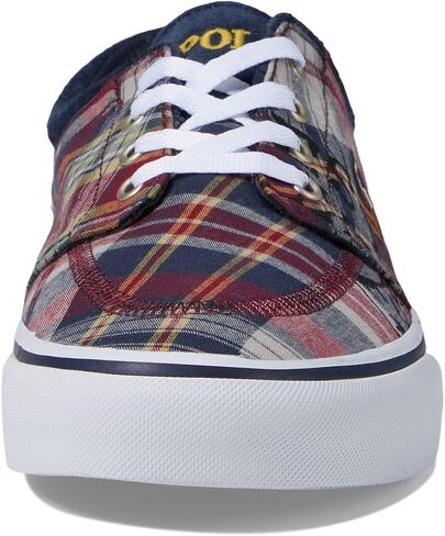 POLO RALPH LAUREN Faxon X Low-Top Canvas Sneaker White/Newport Navy 8 D (M) in Saudi Arabia