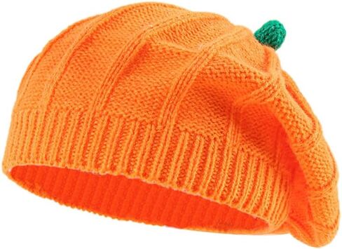 Halloween Pumpkin Beret for Adults, Family Matching Pumpkin Beret Hat, Mommy and Me Halloween Beret for Women in Saudi Arabia