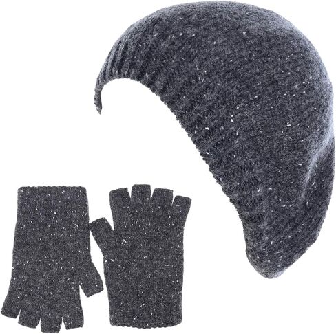 BYOS Women’s Winter Fall Mid-Weight Chic Cable Knit French Beret Hat in Saudi Arabia
