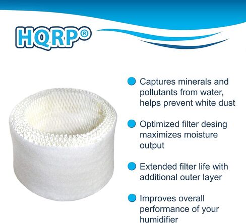 HQRP 2-Pack Wick Filter for ReliOn WA-8D RH1300 Humidifier, WF2 Replacement in Saudi Arabia