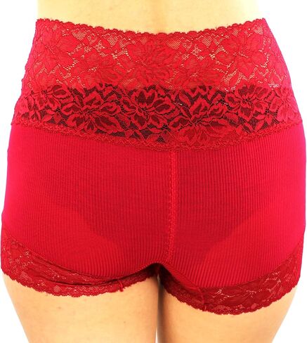 High Waist Boy Short Mens Sissy Panties (Red - Open Sheath, 1), One Size in Saudi Arabia