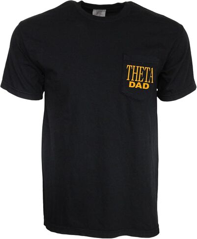 Mega Greek Kappa Alpha Theta Dad Comfort Color Pocket T-Shirt in Kuwait