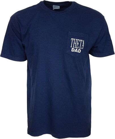Mega Greek Kappa Alpha Theta Dad Comfort Color Pocket T-Shirt in Kuwait