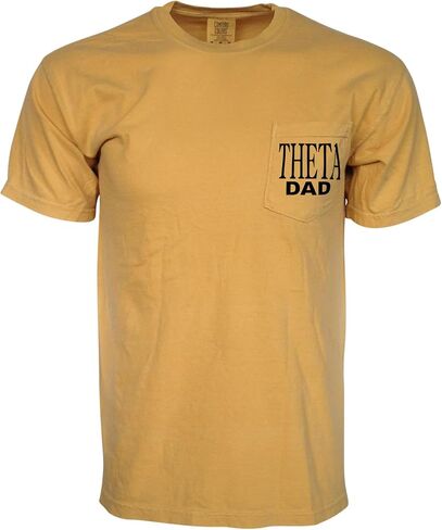 Mega Greek Kappa Alpha Theta Dad Comfort Color Pocket T-Shirt in Kuwait