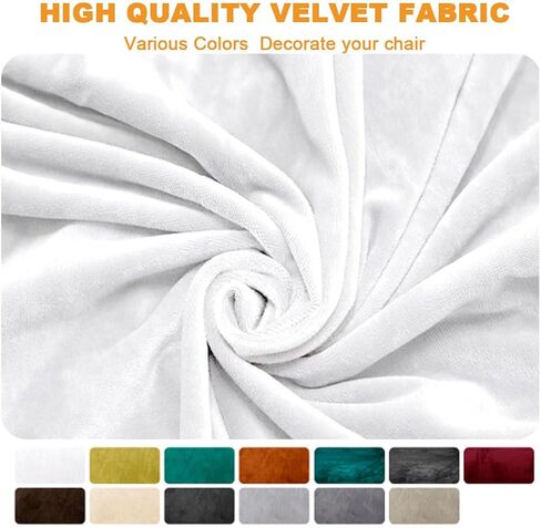 كرسي Criss Cross Desk Cover Cover Velvet Armless Cairs Cover Cross Cross Legged Office Chairs Slipcovers Midd in Kuwait