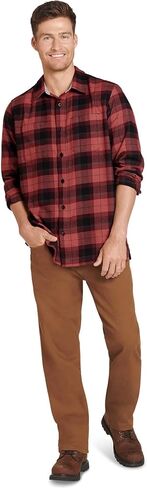 Jockey Men's Lifestyle Outdoors Long Sleeve Flannel Shirt in Saudi Arabia
