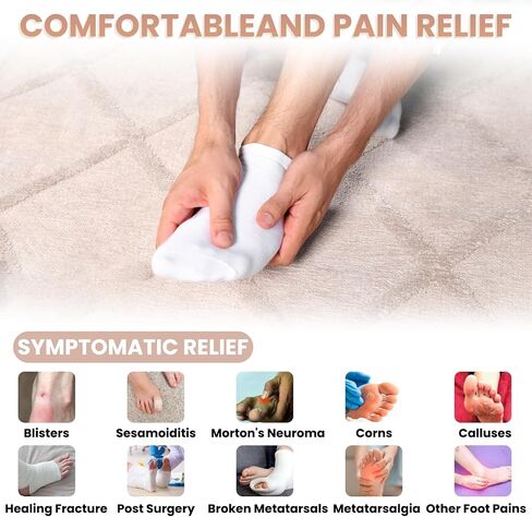 30PCS Metatarsal Felt Foot Pad Foot Metatarsal Pads for Women Men Adhesive Forefoot Pads Forefoot Cushion Pads Ball of Foot Cushion Pain Relief Forefoot Sole Support Foam Foot Cushion Pad in Saudi Arabia