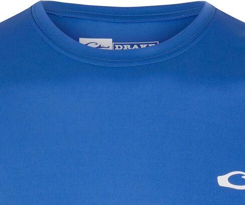 Drake Waterfowl Men's Icon Crew Americana Long Sleeve T-Shirt-Lightweight Soft Tee in Saudi Arabia
