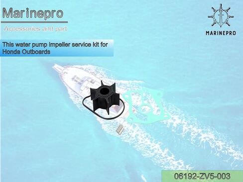 طقم إصلاح مكره مضخة المياه 06192-ZV5-003 لـ Honda Outboard 4 Stroke 35 40 45 50 HP BF35A BF40A BF40D BF45A BF50A BF50D BOAT MOTOR Parts Sierra 18-3282 06192-ZW3-000 in Kuwait