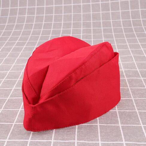 Toyvian Women's Red Canvas Bert Hat - الأسلوب الكلاسيكي ، وحجم واحد يناسب أكثر ، مثالية للرقص المربع ، والأداء ، والحفلات ، والأسلوب العتيق in Saudi Arabia