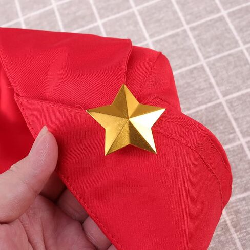 Toyvian Women's Red Canvas Bert Hat - الأسلوب الكلاسيكي ، وحجم واحد يناسب أكثر ، مثالية للرقص المربع ، والأداء ، والحفلات ، والأسلوب العتيق in Saudi Arabia