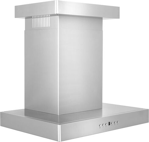 ZLINE 30" Convertible Vent Wall Mount Range Hood in Stainless Steel with Crown Molding (KECRN-30) in Saudi Arabia