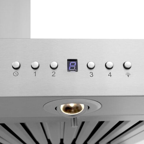 ZLINE 30" Convertible Vent Wall Mount Range Hood in Stainless Steel with Crown Molding (KECRN-30) in Saudi Arabia