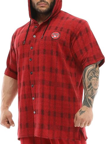 BIG SAM SPORTSWEAR COMPANY Men's Oversize Hooded Active Shirt in Saudi Arabia