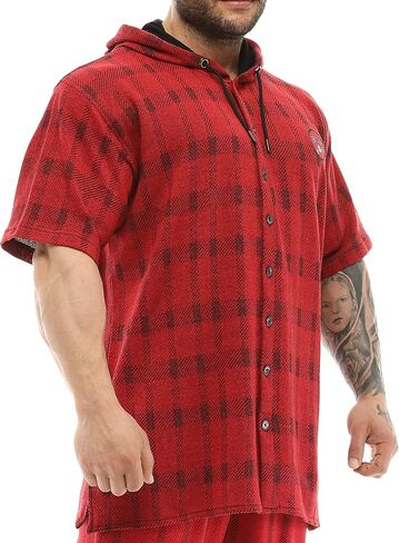 BIG SAM SPORTSWEAR COMPANY Men's Oversize Hooded Active Shirt in Saudi Arabia