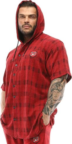 BIG SAM SPORTSWEAR COMPANY Men's Oversize Hooded Active Shirt in Saudi Arabia