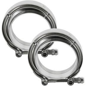 A Abigail 4 Inch Stainsal Stefile Vustic V Clamp Clamp Male Female Flange Assembly ، 2 pcs