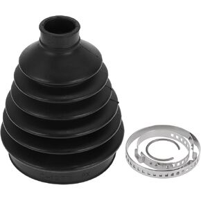 1 Set CV Joint Boot Kit for BMW X5 2000-2006 Outer Constant Velocity Joint Boot W/Clamps No.31607565316 Black Rubber