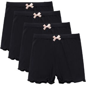 Girls Shorts,4 Pcs Toddler Dance Bike Play Shorts Under Dress Skirt Cartwheel Shorts