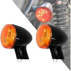 HDBUBALUS Rear LED Turn Signal Light Running Brake Light Indicator Lamp Fit for Harley Sportster XL883 XL1200 1992-2022 Grey Lens
