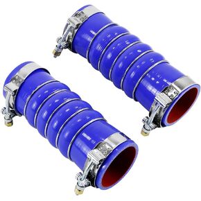 2PCS Silicone Upper Radiator Hoses with Clamps 2.5" ID Compatible with Kenworth Paccar Peterbilt Replaces F50-6308 28359