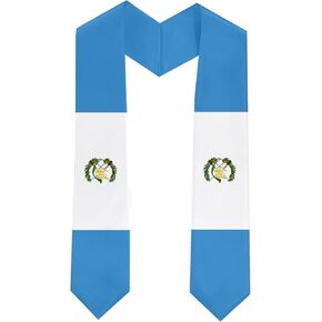 Class of 2025 Guatemala Flag Graduation Stole Celebrate Your Academic Achievements in Style with Our Elegant Satin Sash 71"long