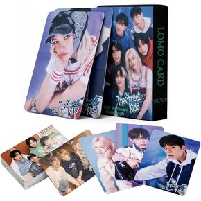 Stray Kids 2025 Season Greeting Photocards Album 55PCS Stray Kids 2025 The Street Kids Photo Cards Stray Kids 2025 Message Card lomo Card Gift Lomo Cards Merch for Stray Kids Boys and Girls