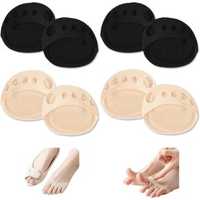 2 Pairs Metatarsal Pads Ball of Foot Cushions Honeycomb Fabric Forefoot Pads for Women High Heels Shoes Foot Pads Invisible Soft Toe Pads Reusable Sock Cushions Pads for Pain Relief Men
