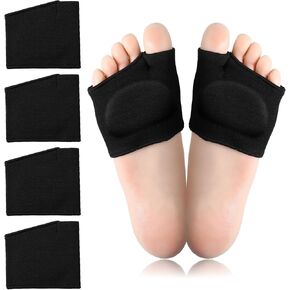 2 Pairs Metatarsal Pads for Women and Men with Gel Pad, Metatarsal Pads Ball of Foot Cushions, Ball of Foot Pain Relief for Sesamoiditis, Metatarsalgia, Metatarsals Support Pad