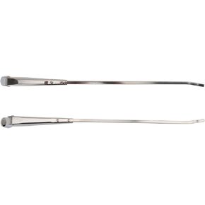 TRQ Windshield Wiper Arm Silver Compatible with 1960-1966 Chevrolet C10 Pickup C20 Pickup C30 Pickup K10 Pickup K20 Pickup 1960 Truck
